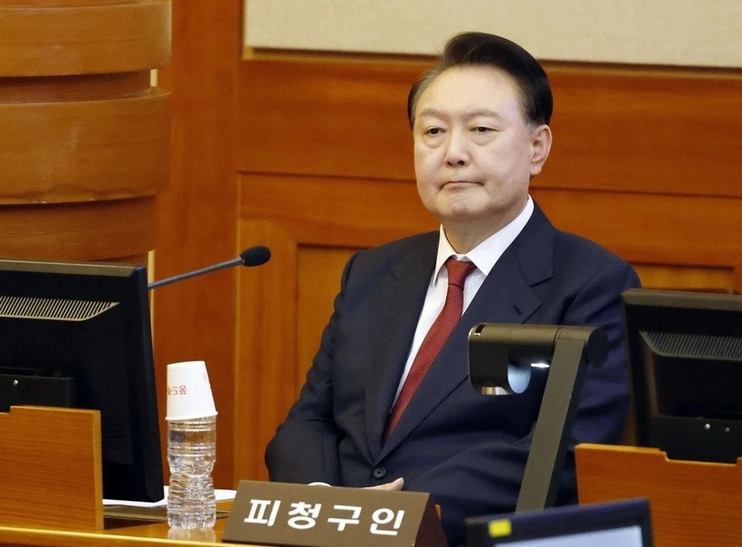 Tổng thống Hàn Quốc bị luận tội Yoon Suk-yeol. Ảnh: Yonhap