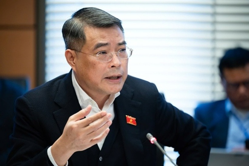 Ông Lê Minh Hưng - Trưởng Ban Tổ chức Trung ương phát biểu tại phiên họp tổ (Ảnh: Media Quốc hội).