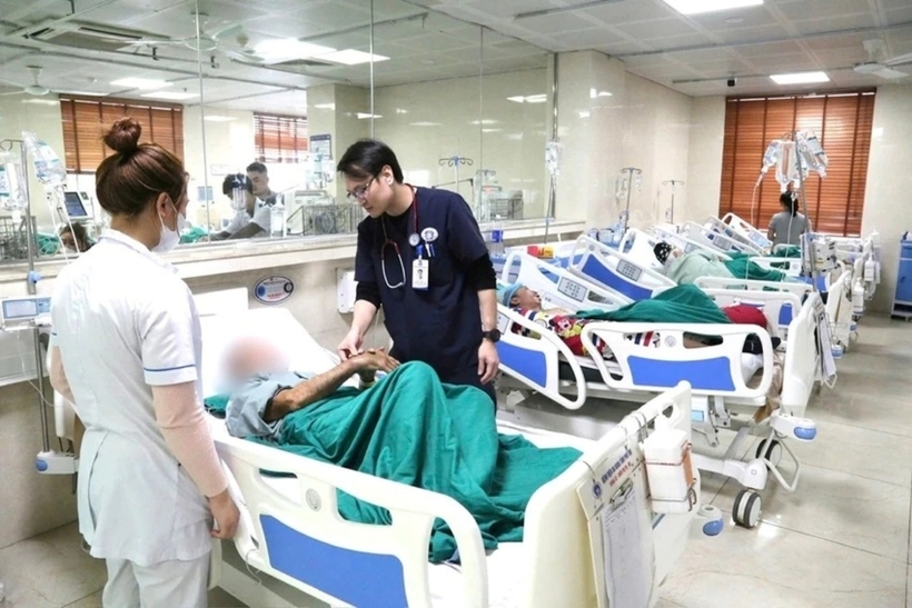 Bệnh nhân được chỉ định can thiệp mạch lấy huyết khối. Ảnh: Pháp Luật TP.HCM