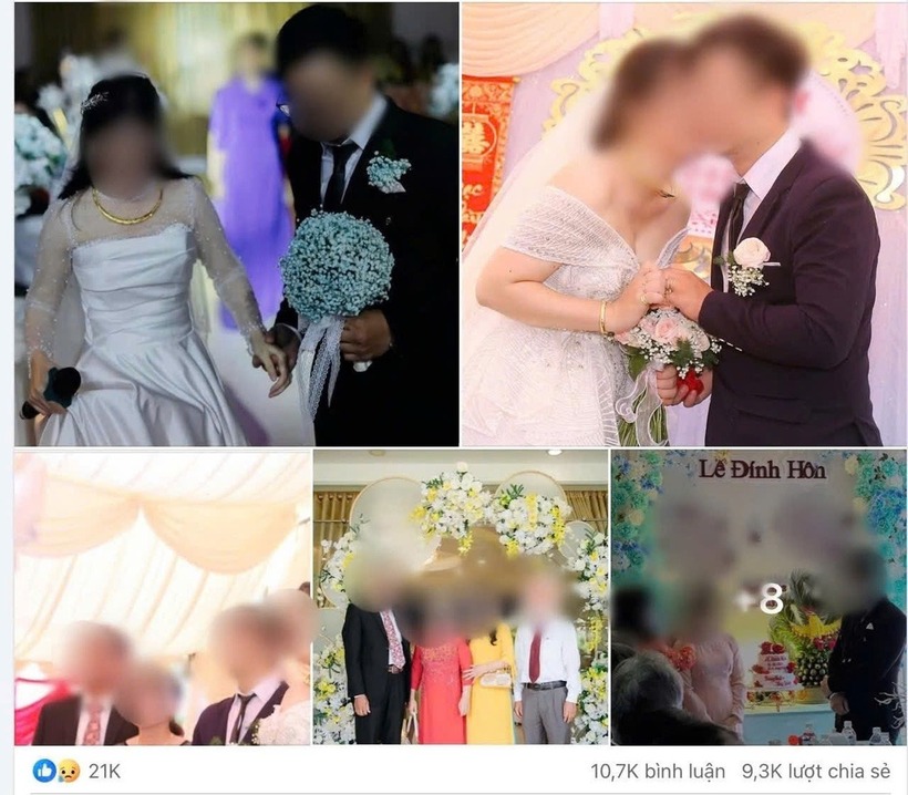 Hình ảnh anh Nh. làm thủ tục hôn nhân với cả chị L. và chị D. được lan truyền trên mạng. (Ảnh: Tuổi trẻ)