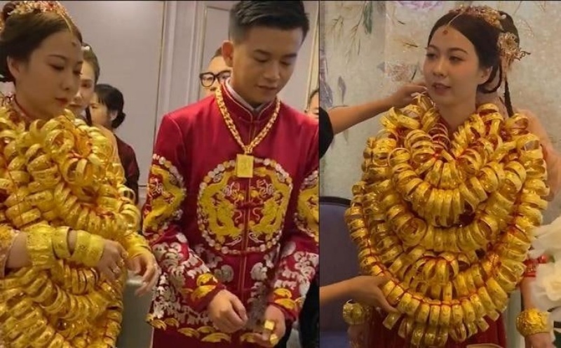 Hình ảnh thật của cô dâu.