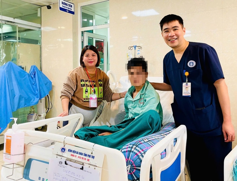 Sau 5 ngày điều trị, người bệnh hoàn tòan tỉnh táo. Ảnh: BVCC