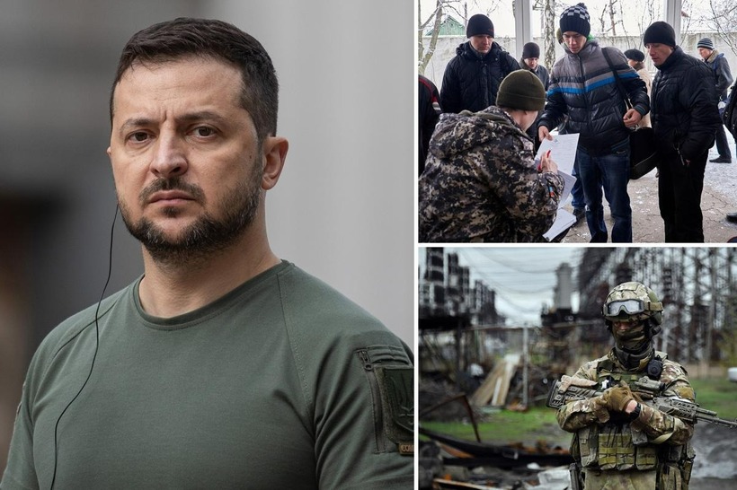Tổng thống Volodymyr Zelensky cho biết cần 100.000 quân gìn giữ hòa bình ở Ukraine. Ảnh: NYP