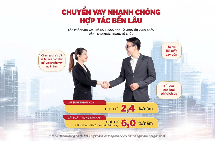 Agribank tiếp tục triển khai cho vay trả nợ trước hạn tổ chức tín dụng khác trong năm 2025 - 1