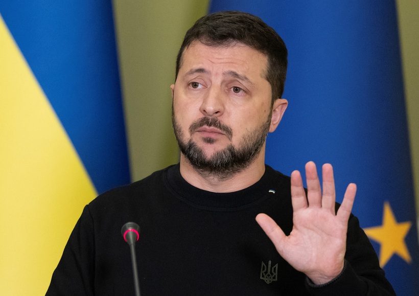 Tổng thống Ukraine Volodymyr Zelensky. Ảnh: Reuters