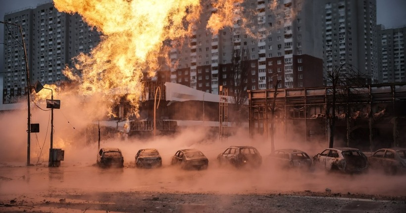 Nga tấn công Ukraine bằng 147 máy bay không người lái. Ảnh: Aljazeera
