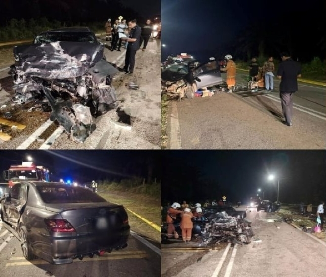 Hiện trường vụ tai nạn. Ảnh: New Straits Times