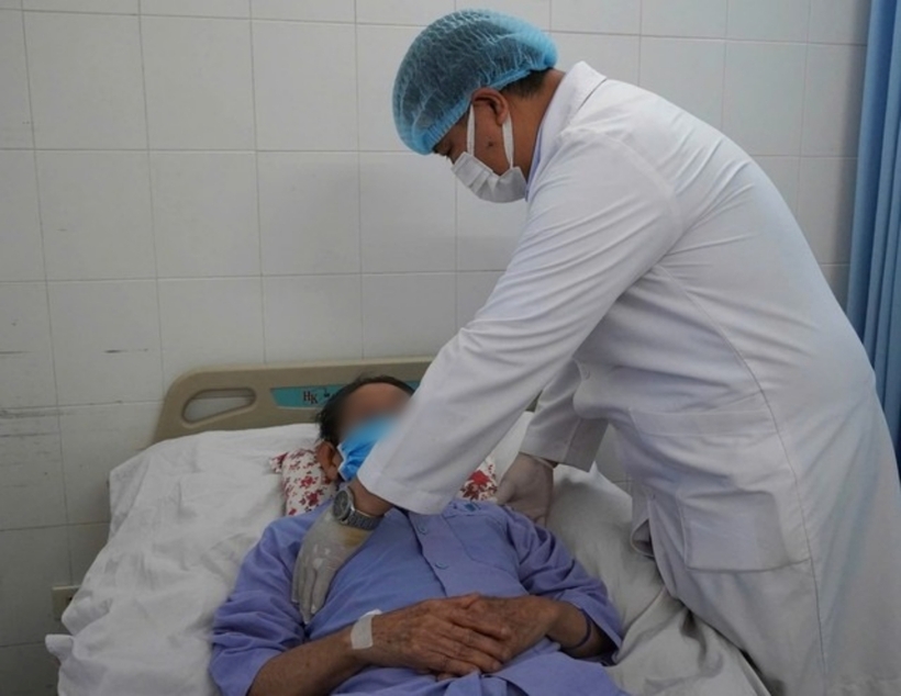 Sức khỏe cụ ông P.T.N đã ổn định sau phẫu thuật. Ảnh: Sức Khỏe & Đời Sống