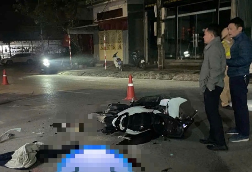 Hiện trường xảy ra vụ tai nạn. Ảnh: Báo Sức khỏe và Đời sống.