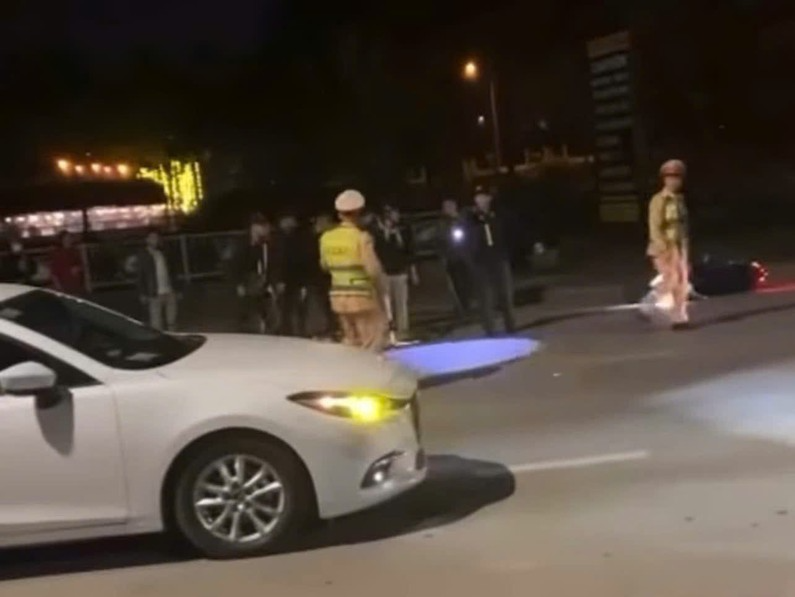 Hiện trường xảy ra sự việc trên đường Trần Phú, phường Nam Cường, TP Lào Cai. Ảnh: Pháp luật Việt Nam