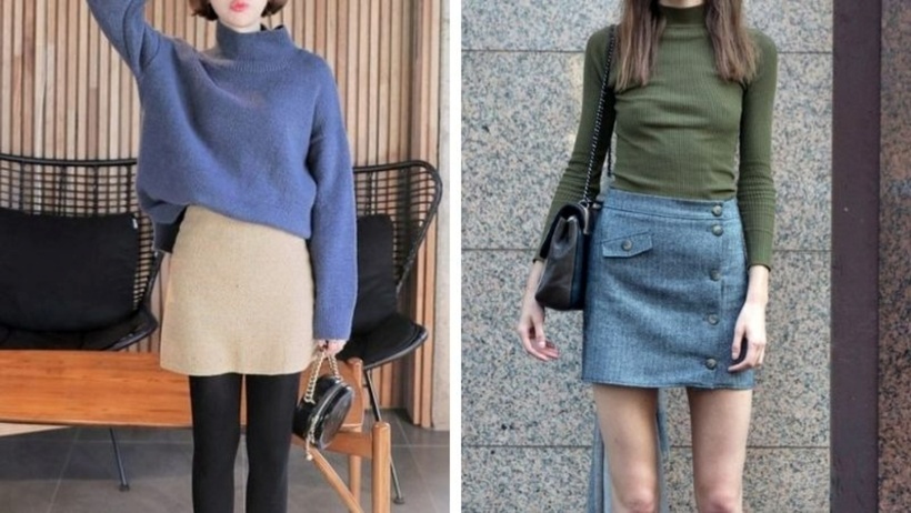 Một chiếc váy len cổ lọ kết hợp cùng boots cao gót và áo khoác dáng dài sẽ là gợi ý hoàn hảo giúp bạn tỏa sáng trong mùa đông này. Ảnh minh họa.