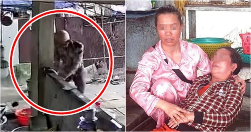 Người phụ nữ ngất xỉu sau khi bị nam thanh niên hành hung ở quán ăn. Ảnh: Dân trí