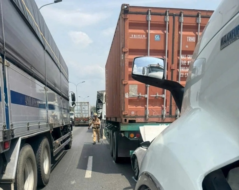 Hiện trường xảy ra vụ tai nạn. Ảnh: PLO.