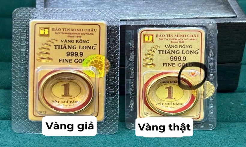 Vàng nhẫn ép vỉ được làm giả với thủ đoạn tinh vi, khiến nhiều người khó phân biệt thật – giả dẫn đến “sập bẫy” lừa đảo.