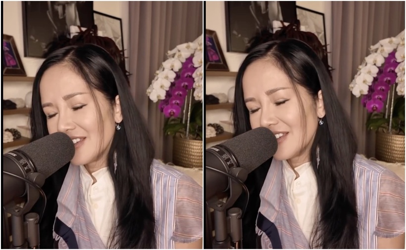 Ca sĩ Hồng Nhung hát ca khúc "Never enough".