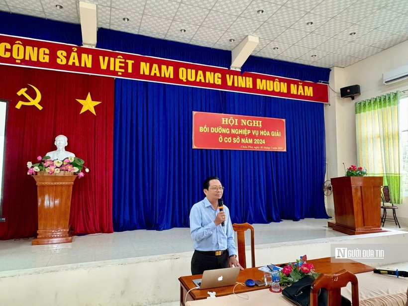 Ông Cao Thanh Sơn, Chủ tịch Hội Luật gia tỉnh An Giang.