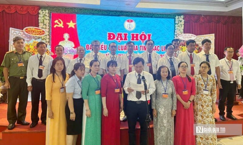 Ban Chấp hành Hội Luật gia tỉnh Bạc Liêu khóa VI, nhiệm kỳ 2024-2029 quyết tâm hoàn thành nhiệm vụ chính trị. (Ảnh: Thanh Lâm).