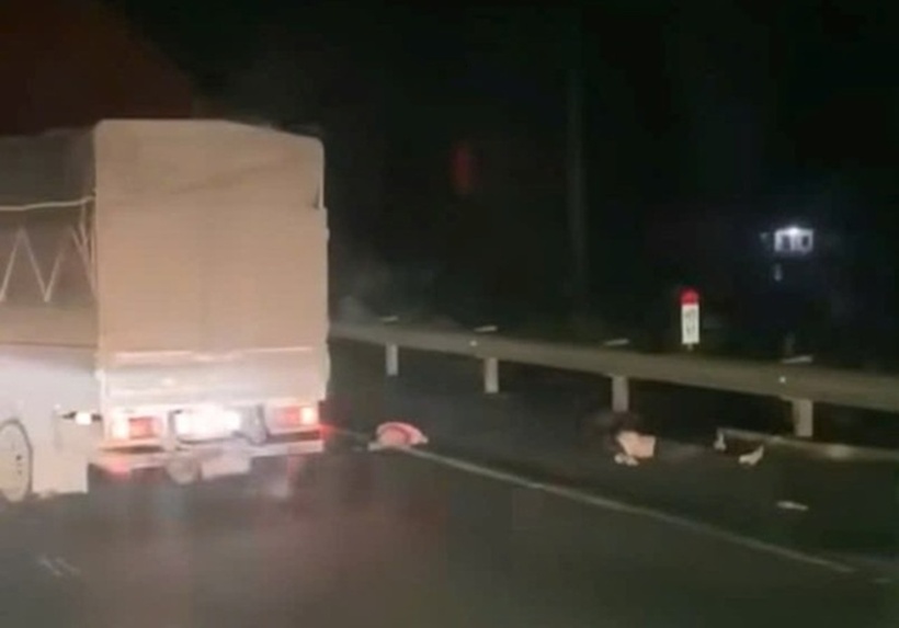 Hiện trường xảy ra vụ tai nạn. Ảnh: Báo Người lao động.