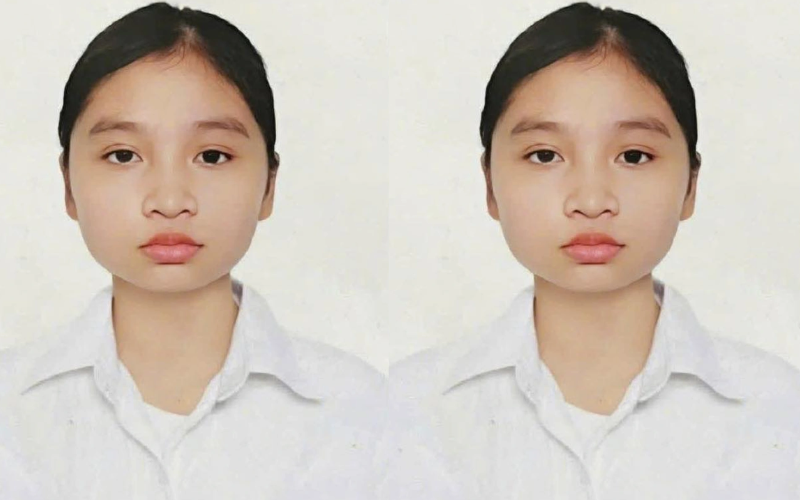 Hình ảnh nữ sinh Nguyễn Ngọc Thủy. Ảnh: Tiền Phong