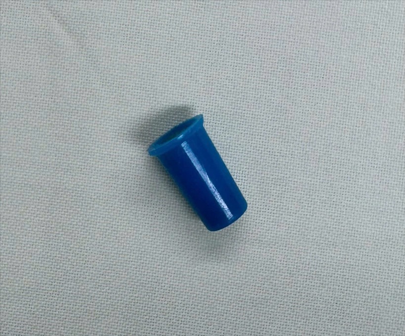 Dị vật trong đường thở của bé trai. Ảnh: BVCC.