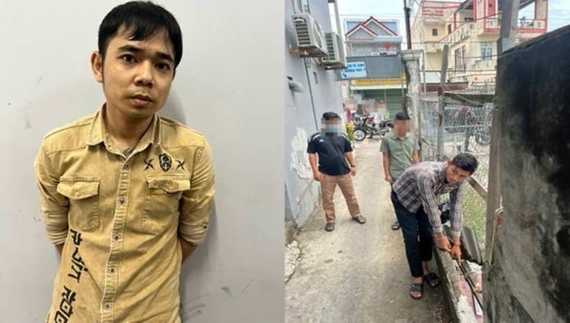 Đối tượng Mạc Hoàng Giang (áo vàng) và đối tượng Đỗ Văn Ngờ. Ảnh: Báo Tiền phong.