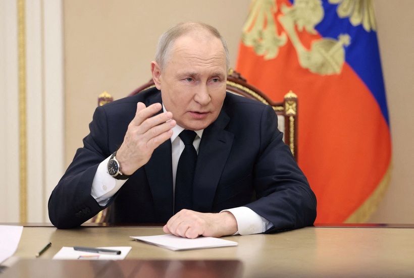 Tổng thống Nga Vladimir Putin. Ảnh: Reuters