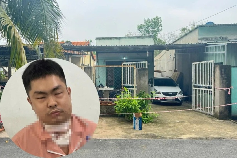 Lương Quí Lộc và hiện trường vụ án. (Ảnh: Pháp luật TP.HCM)