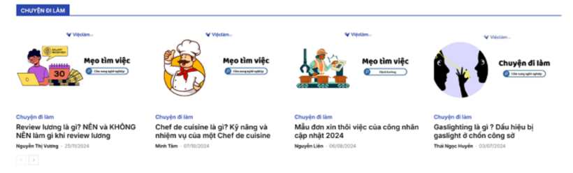 Cẩm nang nghề nghiệp chuyên chia sẻ kiến thức, kinh nghiệm cho người đi làm