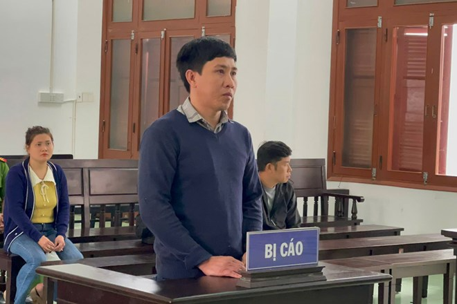 Nguyễn Văn Bích tại tòa. Ảnh: Lao Động