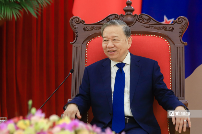 Tổng Bí thư Tô Lâm tại cuộc hội kiến.