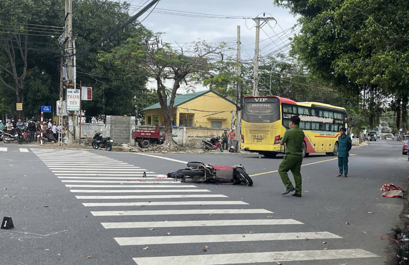 Hiện trường vụ tai nạn. Ảnh: Giao Thông