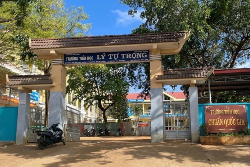 Trường Tiểu học Lý Tự Trọng (TP.Buôn Ma Thuột, tỉnh Đắk Lắk). Ảnh: Tuổi Trẻ Online
