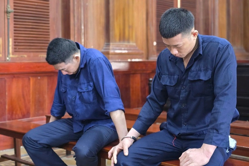 Các bị cáo tại tòa. (Ảnh: Dân trí)