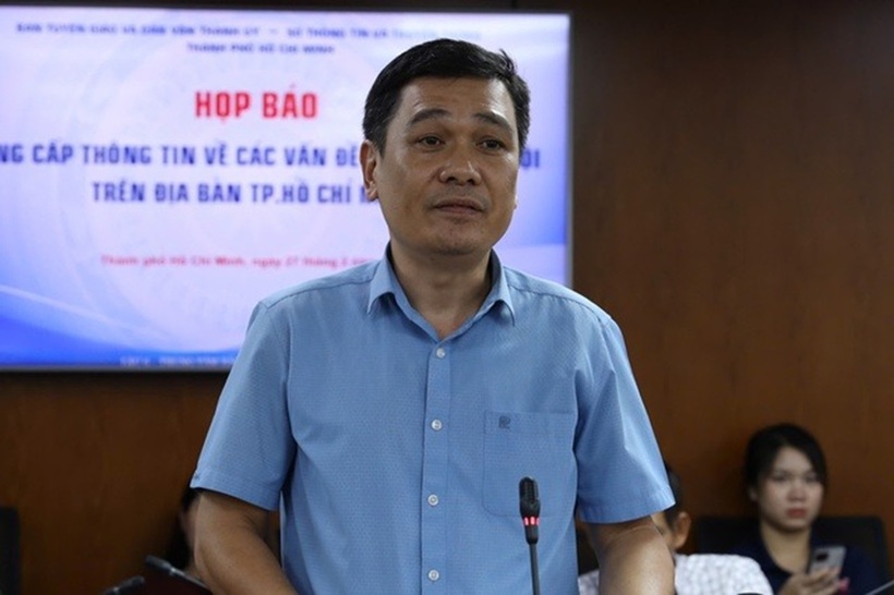 Ông Nguyễn Kiên Giang, Phó Trưởng phòng Quản lý khai thác hạ tầng giao thông đường bộ, thuộc Sở GTVT TP.HCM. Ảnh: Người lao động