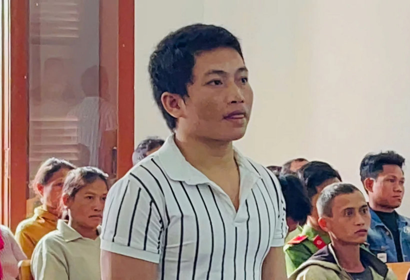 Niê Y Cương tại phiên tòa. Ảnh: Pháp luật TP.HCM