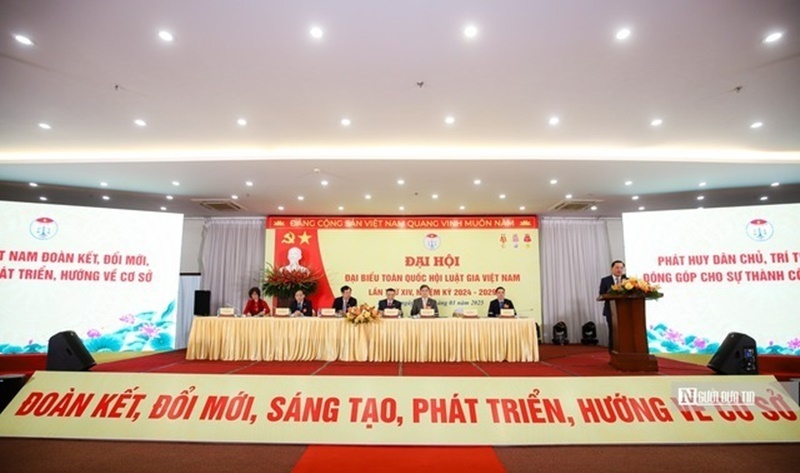 Quang cảnh Đại hội đại biểu toàn quốc Hội Luật gia Việt Nam lần thứ XIV, nhiệm kỳ 2024 – 2029.