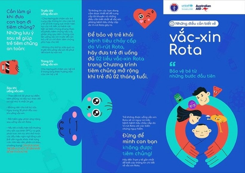 Chiến dịch kêu gọi các bậc cha mẹ cho trẻ đi uống đủ 2 liều vắc-xin Rota và hoàn thành trước 6 tháng tuổi.
