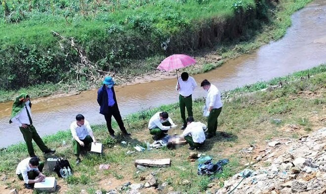 Hiện trường phát hiện thi thể. (Ảnh: Lao động)