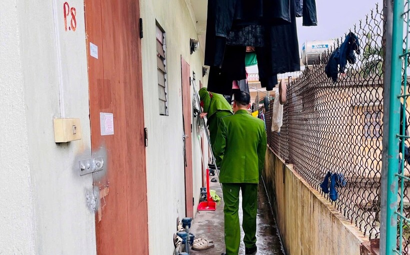 Khu vực nhà trọ - nơi xảy ra vụ việc nữ công nhân tử vong. Ảnh: Báo Hải Dương