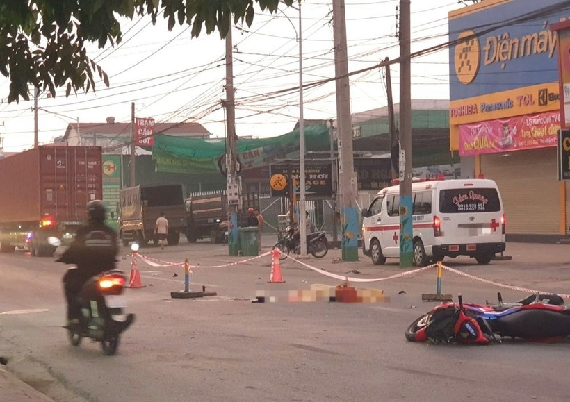 Hiện trường xảy ra vụ tai nạn. Ảnh: Báo Giao thông.