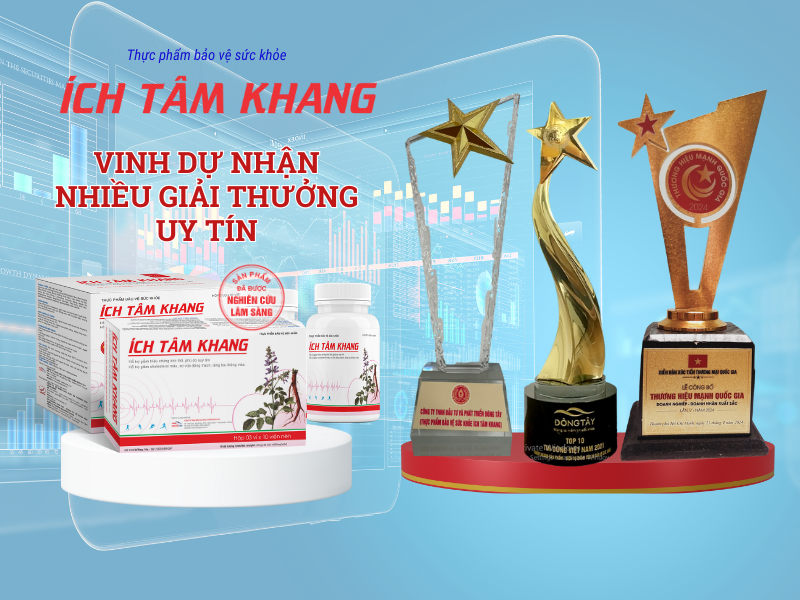 Ích Tâm Khang vinh dự nhận được nhiều giải thưởng uy tín