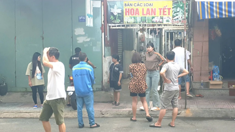 Khu vực nhà trọ nam thanh niên tử vong. Ảnh: Pháp luật TP.HCM