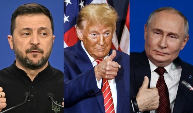 Ông Trump nhận được những tín hiệu mạnh mẽ từ cả Nga về Ukraine về thiện chí đàm phán chấm dứt xung đột. Ảnh: NDTV