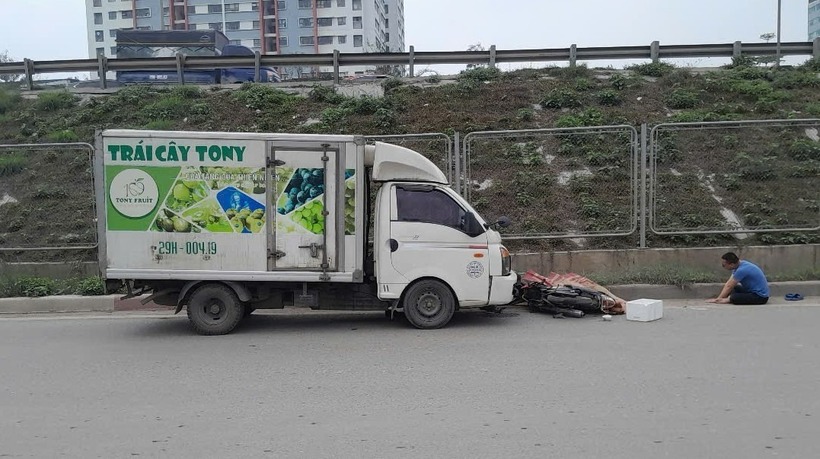 Hiện trường xảy ra vụ tai nạn. Ảnh: VOV.