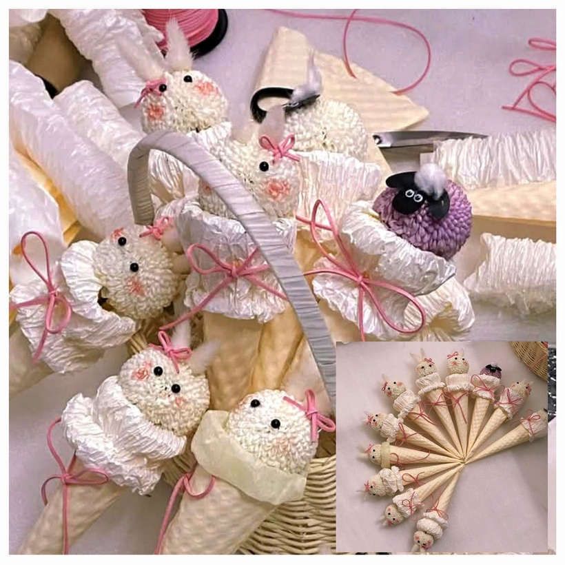 Chị Khánh Vi (34 tuổi, Hà Nội), một tiểu thương kinh doanh các loại bánh, hoa và quà tặng cho ngày 8/3, không giấu được sự hào hứng chia sẻ trên Sức khỏe & Đời sống: "Những bó hoa "độc đáo" và tràn đầy sự sáng tạo này chắc chắn sẽ "đốn tim" bất kỳ người phụ nữ nào. Hoa được sử dụng chủ yếu là cúc Ping Pong (Chrysanthemum Ping Pong) - một giống hoa cúc nhập khẩu với hình dáng tròn xoe, cánh nhỏ nhắn và dày dặn. Điểm đặc biệt là, những bông cúc Ping Pong này được "hô biến" thành những chú thỏ, chú cừu dễ thương bằng cách gắn thêm mắt giả và tai bằng lông mềm mại, tạo nên vẻ ngoài đáng yêu khó cưỡng. Đây chắc chắn là món quà hoàn hảo để dành tặng trong những dịp đặc biệt như 8/3, sinh nhật hay kỷ niệm".