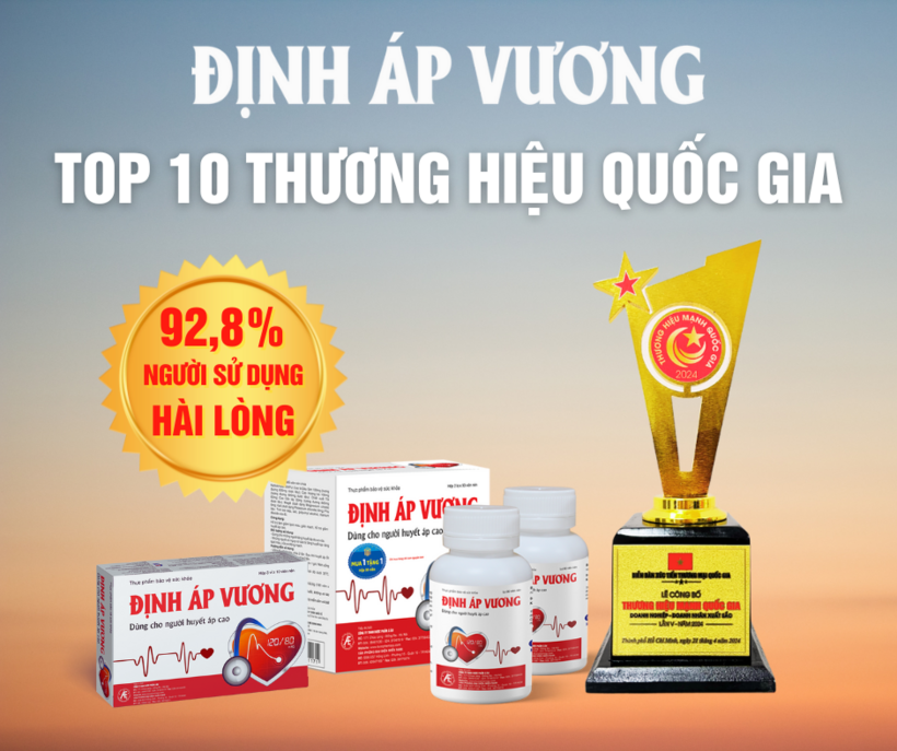 Định Áp Vương đạt TOP 10 Thương hiệu mạnh Quốc gia 2024