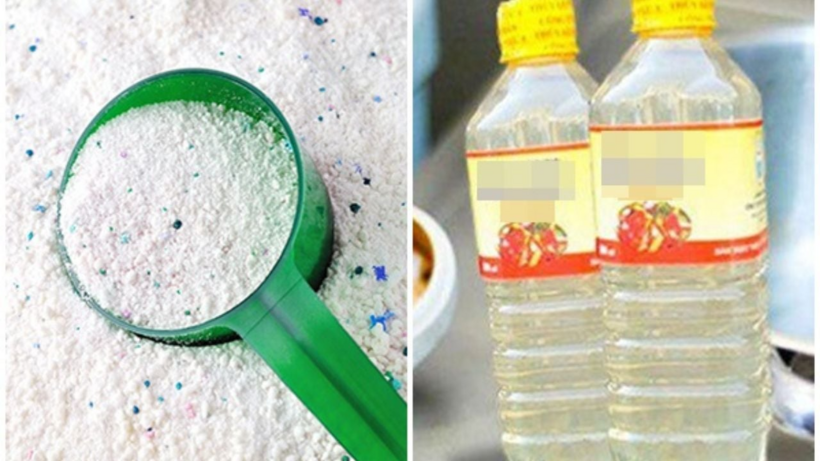 Giấm và xà phòng