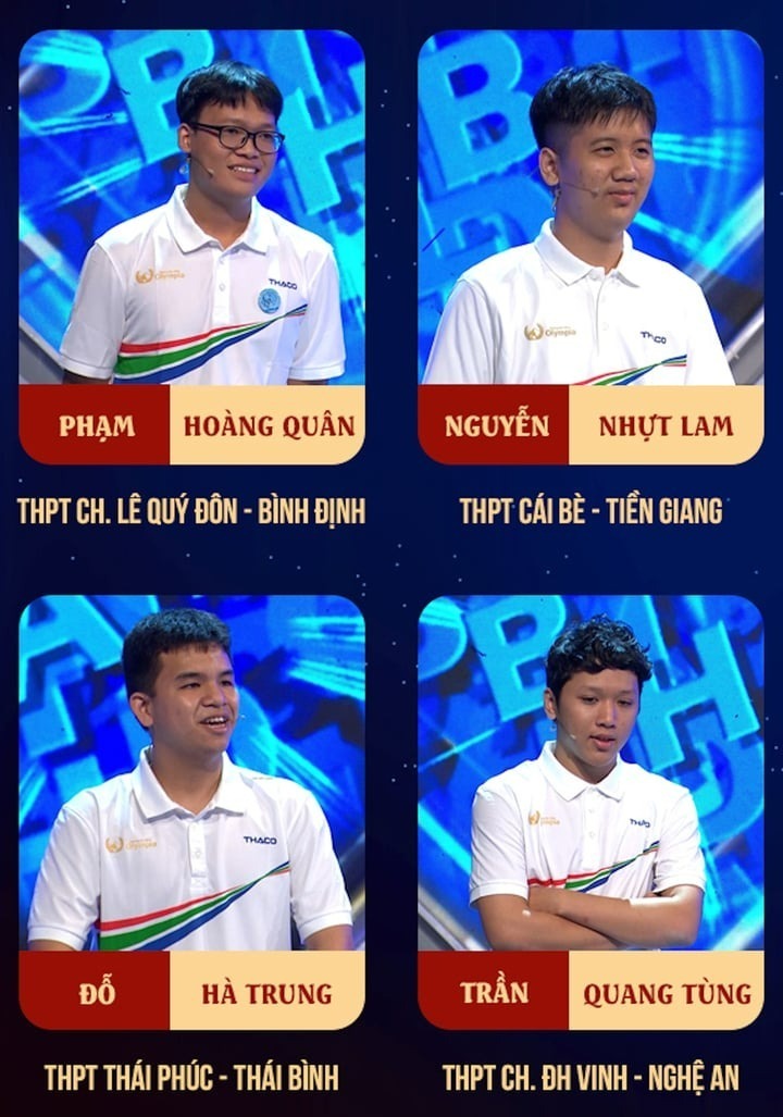 Các thí sinh tham gia cuộc thi Tháng 2 - Quý 2 chương trình Đường Lên Đỉnh Olympia năm thứ 25. Ảnh: VTC News.