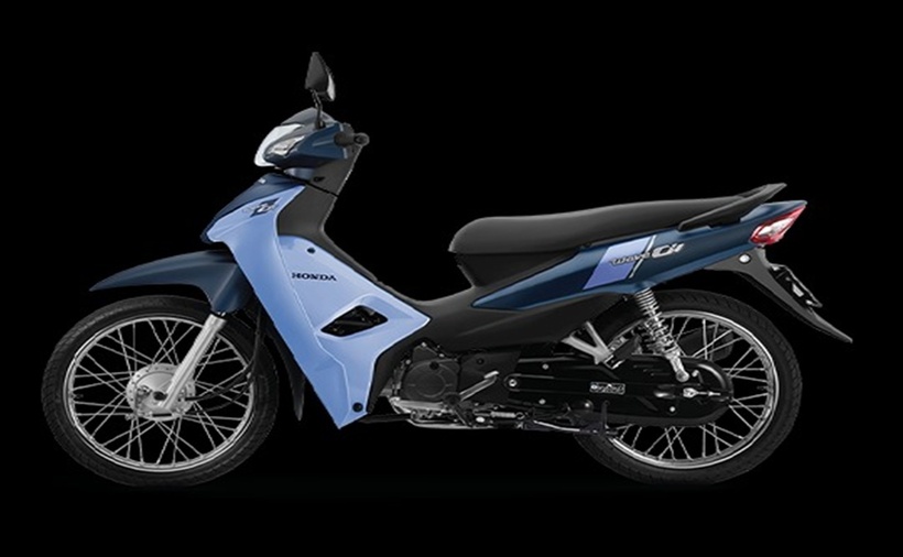 Wave Alpha màu xanh. (Ảnh: Honda)