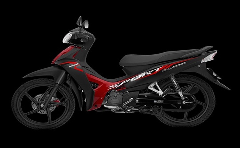 Phiên bản Blade 110 thể thao màu đỏ đen. (Ảnh: Honda)